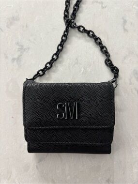 Steve Madden Black Chain Wallet Crossbody
